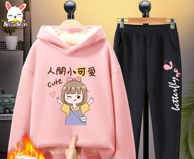 Παιδικό καθημερινό σετ για κορίτσια με ζεστή φόδρα - διάφορες εφαρμογές