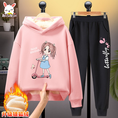 Παιδικό καθημερινό σετ για κορίτσια με ζεστή φόδρα - διάφορες εφαρμογές