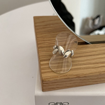 Ασημί γυναικείο casual δαχτυλίδι λεπτό μοντέλο