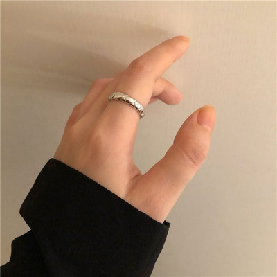 Ασημί γυναικείο casual δαχτυλίδι λεπτό μοντέλο