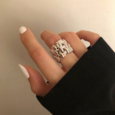 Ασημί γυναικείο casual δαχτυλίδι λεπτό μοντέλο