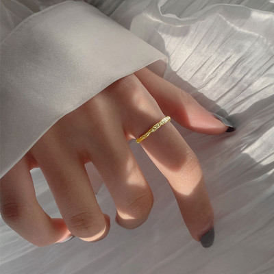 Ασημί γυναικείο casual δαχτυλίδι λεπτό μοντέλο