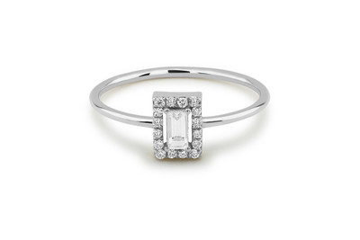 Λεπτό γυναικείο δαχτυλίδι με πέτρες σε ασήμι, χρυσό και ροζ χρυσό χρώμα