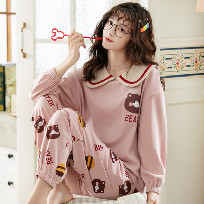 Pijamale de dama in doua parti cu aplicatie