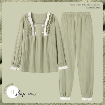 Ženska pidžama na lokne iz dva dijela