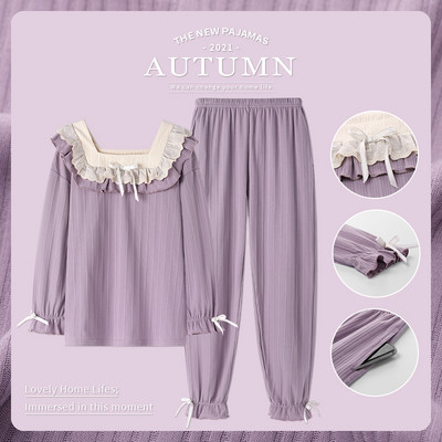 Ženska pidžama na lokne iz dva dijela