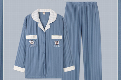 Aktuelne dvodijelne pidžame u plavoj boji za parove