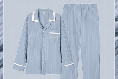 Aktuelne dvodijelne pidžame u plavoj boji za parove