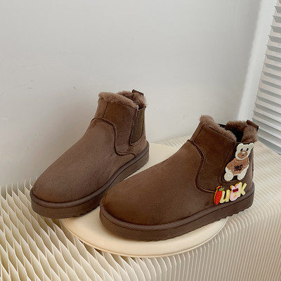 Novi model ženskih zimskih borba sa ravnim đonom - tri boje