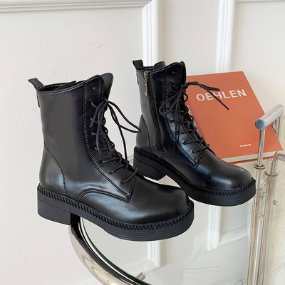 Стилни дамски боти от еко кожа в четири модела