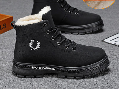 Moderne muške čizme s vezom i toplom postavom - nekoliko modela