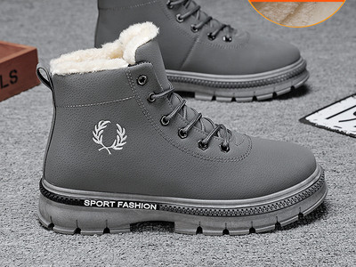 Moderne muške čizme s vezom i toplom postavom - nekoliko modela