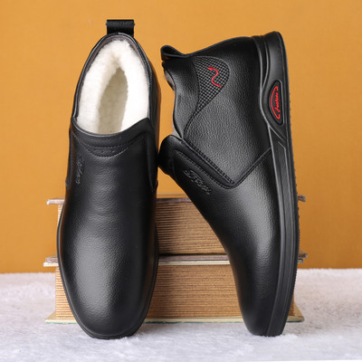 Χειμερινά παπούτσια από οικολογικό δέρμα με ζεστή φόδρα