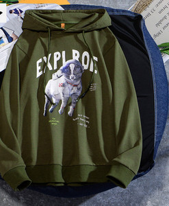 Ανδρικό καθημερινό φούτερ με εφαρμογή χρώματος