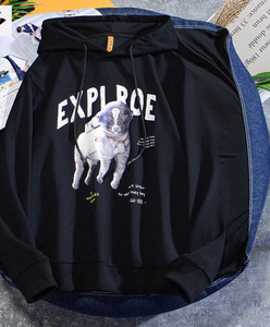 Ανδρικό καθημερινό φούτερ με εφαρμογή χρώματος