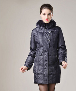 Geaca lunga dama cu gluga in puf - mai multe modele