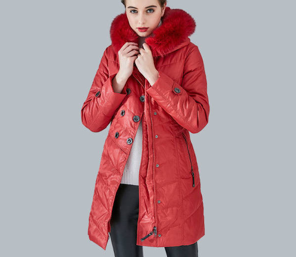 Geaca lunga dama cu gluga in puf - mai multe modele