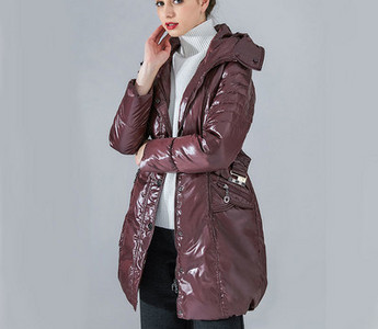 Geaca de dama de iarna model nou cu gluga si buzunare - mai multe culori
