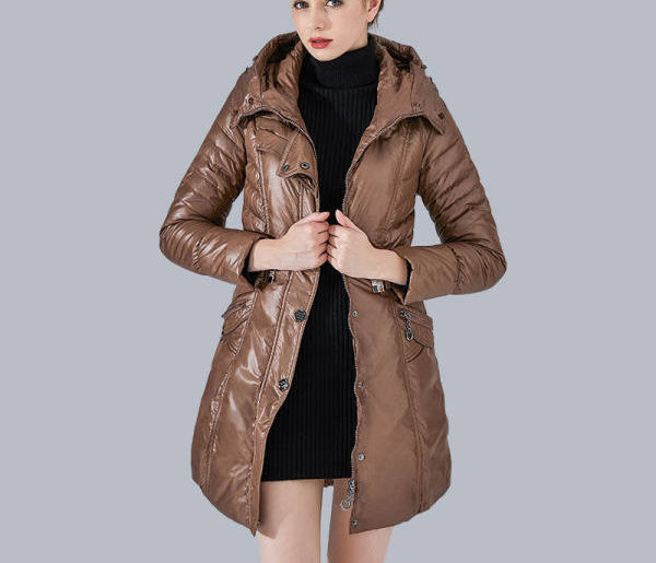 Geaca de dama de iarna model nou cu gluga si buzunare - mai multe culori