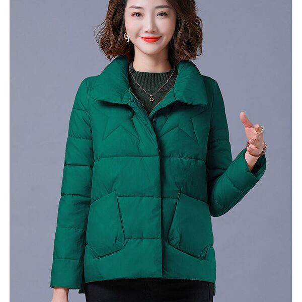 Rövid aszimmetrikus női kabát - őszi-téli