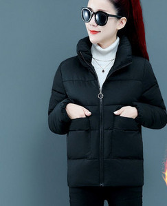 Geaca de iarna cu buzunare si fermoar pentru femei