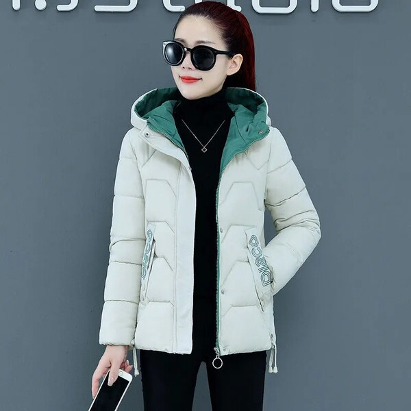 Őszi-téli női kabát kapucnival több színben