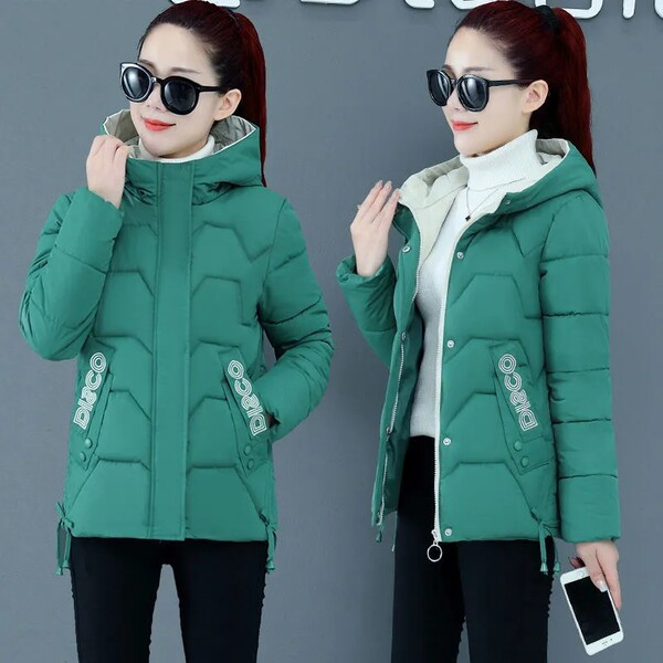 Őszi-téli női kabát kapucnival több színben