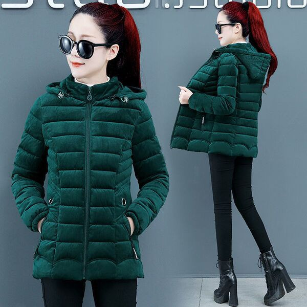 Rövid télikabát kordbársonyból