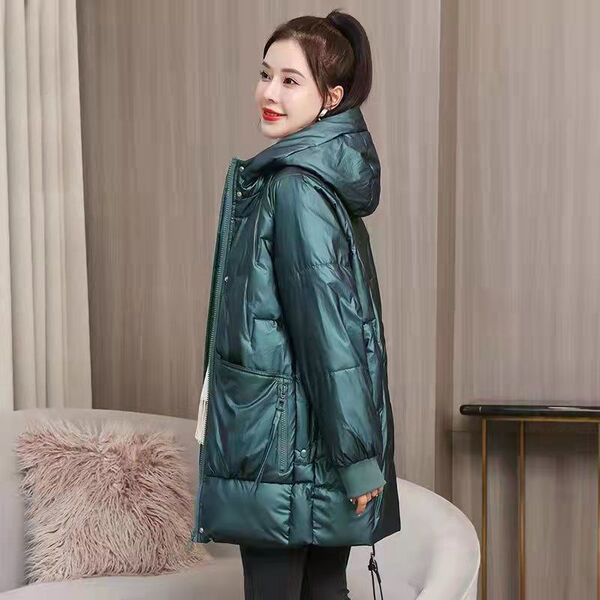 Geaca de dama model gratuit cu gluga si nasturi