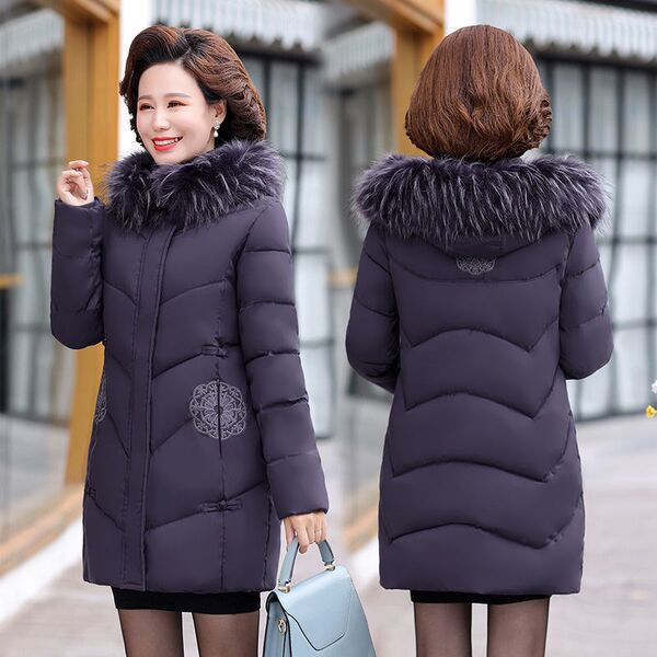 Geacă de iarnă pentru femei, cu glugă și puf ecologic