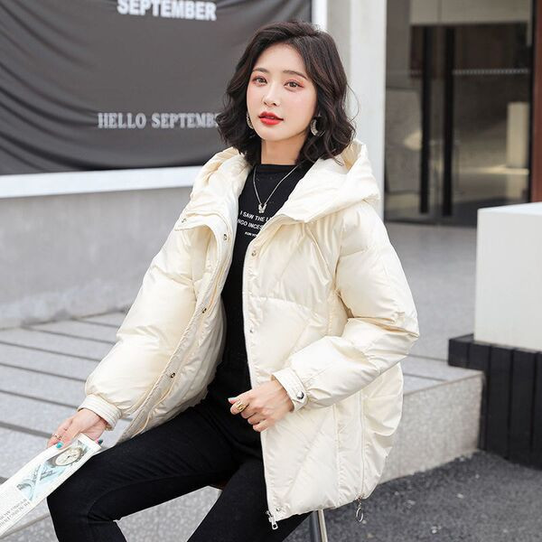 Jachetă de damă din bumbac cu glugă potrivită pentru utilizarea de zi cu zi