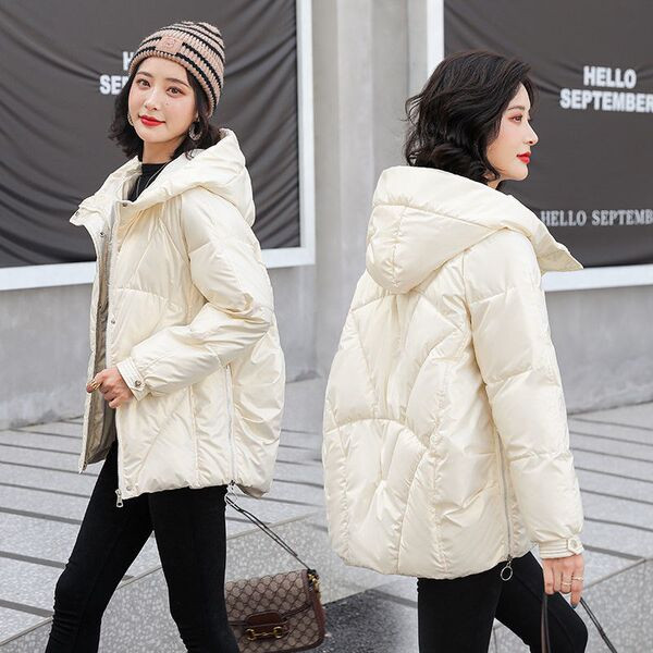 Jachetă de damă din bumbac cu glugă potrivită pentru utilizarea de zi cu zi