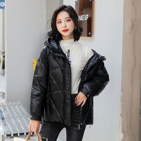 Jachetă de damă din bumbac cu glugă potrivită pentru utilizarea de zi cu zi