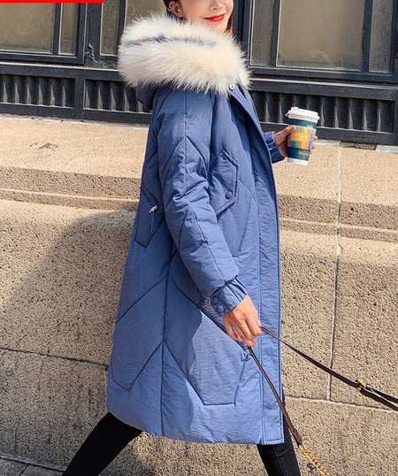 Hosszú meleg kabát derekán megkötővel