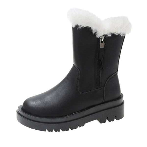 Модерни дамски боти с пухена подплата