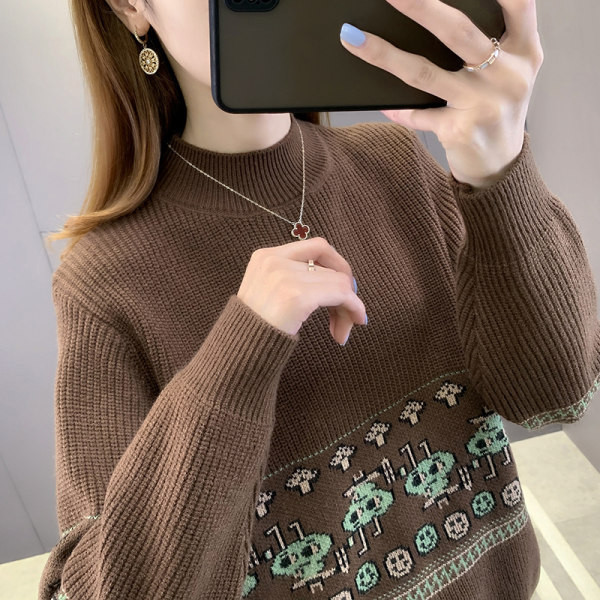 Πλεκτό γυναικείο χειμωνιάτικο πουλόβερ