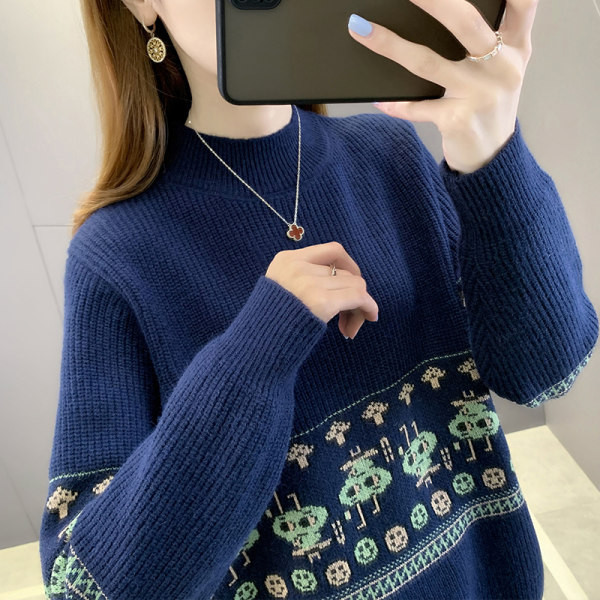 Πλεκτό γυναικείο χειμωνιάτικο πουλόβερ