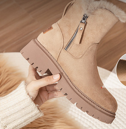 Alkalmi női csizma meleg béléssel