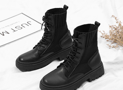 Új fűzős női csizma modell - eco bőr