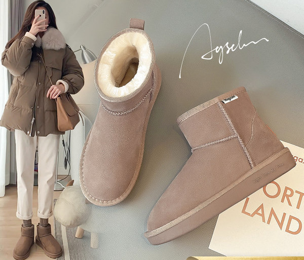 Női téli csizma öko velúrból meleg béléssel - többféle színben