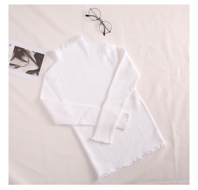 Naiste vabaaja kampsun pikkade varrukate ja lokkidega