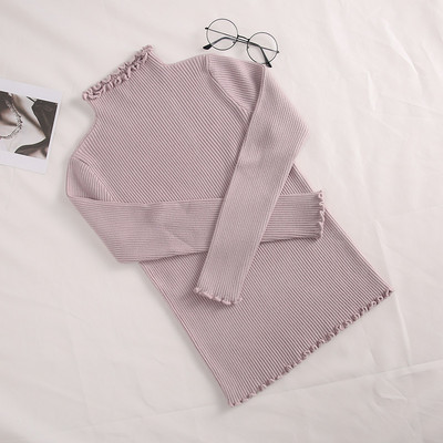 Naiste vabaaja kampsun pikkade varrukate ja lokkidega