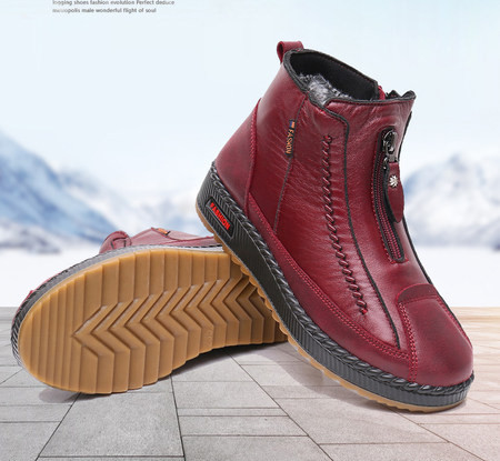 Sooja voodriga vabaaja naiste nahksaapad