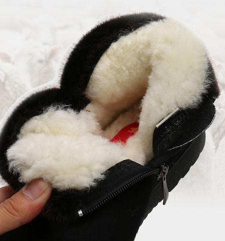 Sooja paksu voodri ja tikandiga naiste talvesaapad