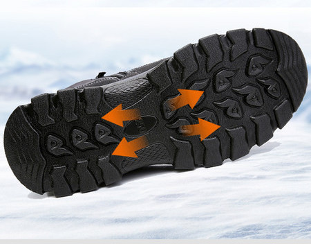 Naujas vyriškų žieminių batų modelis grubiu padu