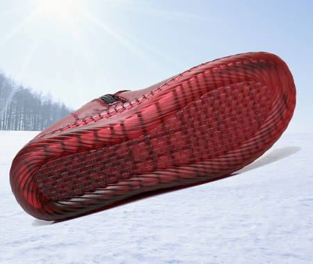 Kahes värvitoonis sooja voodriga naiste nahksaapad