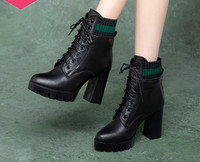 Naiste ökonahast saapad kõrge kontsaga 7,5 cm