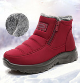 Naiste sooja voodri ja lukuga talvesaapad