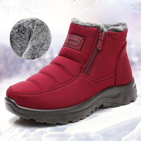 Naiste sooja voodri ja lukuga talvesaapad