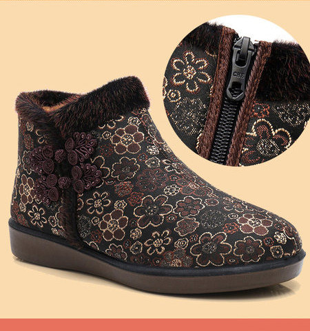 Kahes värvitoonis sooja voodriga naiste saapad